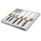 Berlinger Haus, Anthracite, zestaw 5 noży kuchennych z listwą, 5 szt.