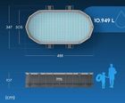 Bestway, basen ogrodowy, stelażowy, 488-305-107 cm, zestaw 18w1