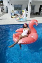 Bestway, Flaming dmuchany do pływania, 168-120 cm