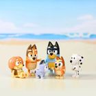Bluey, rodzinka, figurki, 8 szt.