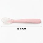 Bocioland, łyżeczka silikonowa, różowa