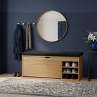 Boximo, Gradia, szafka na buty z siedziskiem i wysuwanymi półkami, 100-34-50 cm