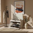 Boximo, Vault, szafka na buty z siedziskiem i wysuwanymi półkami, 57-30-53 cm