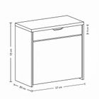 Boximo, Vault, szafka na buty z siedziskiem i wysuwanymi półkami, 57-30-53 cm