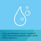 Canpol babies, Bonjour, FirstCup, kubek z silikonowym ustnikiem, niebieski, 250 ml