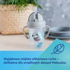 Canpol babies, Exotic Animals, kubek niekapek z rurką i odważnikiem, żółty, 270 ml