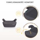 Caretero, Jaguar i-Size, fotelik samochodowy, black, 125-150 cm