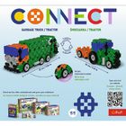 Connect, 2w1, Śmieciarka, Traktor, klocki konstrukcyjne, 190 elementów, 61975