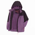 Cool Club, Wodoszczelna kurtka dziewczęca z kapturem, 3w1, Kurtka softshell, fioletowa