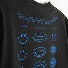 Czarny t-shirt o kroju relaxed S.W.Smiley NOWEAR