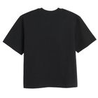 Czarny t-shirt unisex o luźnym kroju NOWEAR