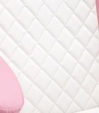 Dziecięcy fotel gamingowy z wysuwanym podnóżkiem, różowy