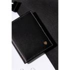 Etui na dokumenty, czarne, skórzane, Rovicky