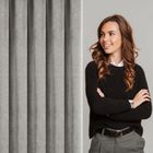 Eurofirany, zasłona gotowa, Neska, na taśmie, 140-270 cm, beżowy