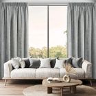 Eurofirany, zasłona gotowa, Nilo, na taśmie, 140-270 cm, szary