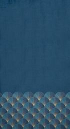 Eurofirany, zasłona zaciemniająca gotowa, d91, Gina, 140-250 cm, granatowy