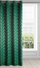 Eurofirany, zasłona zaciemniająca gotowa, D91 Poli, 140-250 cm, zielony