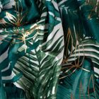 Eurofirany, zasłona zaciemniająca gotowa, Davos, na taśmie, 140-270 cm, zielony