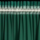 Eurofirany, zasłona zaciemniająca gotowa, na taśmie, Melanie, 140-270 cm, butelkowy zielony