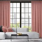 Eurofirany, zasłona zaciemniająca gotowa, na taśmie, Pierre, 140-300 cm, ciemnoróżowy