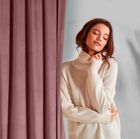 Eurofirany, zasłona zaciemniająca gotowa, Rosa, 140-250 cm, różowy