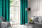 Eurofirany, zasłona zaciemniająca gotowa, Rosa, 140-250 cm, turkusowy