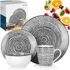 Excellent Houseware, serwis obiadowy, porcelanowy, 16 elementów