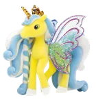 Galupy, Skrzydlate Jednorożce, brokatowa figurka z kryształkiem Swarovskiego, 1 szt.