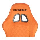 HaloFuture, fotel gamingowy, z podnóżkiem, brązowy