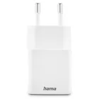 Hama, Power Delivery, ładowarka sieciowa, USB‑C, USB‑A, 20W, biała