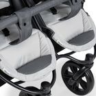 Hauck, Roadster Duo SLX, wózek bliźniaczy, grey/silver