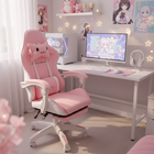 Hedo, fotel gamingowy, obrotowy, różowy