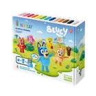 Hey Clay, Bluey, masa plastyczna, 15 szt. + królik i błazenek GRATIS, zestaw promocyjny