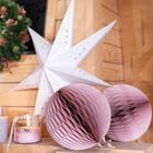 Homla, Galla, gwiazda, ażurowa, biała, LED,