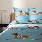 Homla, Longo, pościel, z mikrofibry w jamniki, 140-200 cm