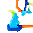 Hot Wheels City, Rajdowy Rollercoaster i 5 autek, zestaw z napędem + Mistrzowski skok na pętli GRATIS, zestaw promocyjny