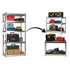 Humberg, regał magazynowy, metalowy, srebrny, 183-90-40 cm, HR-853