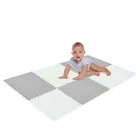 Humbi, mata piankowa, puzzle, biały, szary, 60-60 cm, 6 szt.