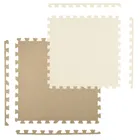 Humbi, mata piankowa, puzzle piankowe, kremowe, beżowe, 60-60 cm, 9 szt.
