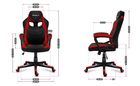 Huzaro, Force 2.5, fotel gamingowy, Red Mesh