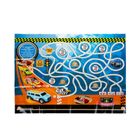 Iso Trade, ciężarówka transporter autek, zestaw z pojazdami, 6 szt.