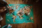 Janod, Dinozaury, puzzle edukacyjne z figurkami 3D, 200 elementów