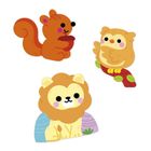 Janod, duże naklejki, zwierzęta, 50 szt.