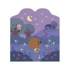 Janod, Las, książeczka do wyklejania, z naklejkami