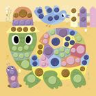 Janod, My arts & crafts, Zwierzęta, piankowe naklejki, multizestaw kreatywny