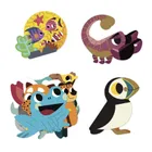 Janod, naklejki, zwierzęta egoztyczne, 100 szt.