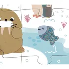 Janod, puzzle sensoryczne, kraina polarna, 20 elementów