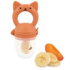 Kaloo, Grignoti, Wiewiórka, zestaw prezentowy 2w1, gryzak, smoczek do owoców + śliniak