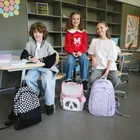 Kayokki, plecak szkolny, 1-komorowy, Szachownica, czarno-biała