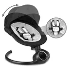 Kidwell, Reve, bujaczek, leżaczek elektryczny, 2w1, czarno-srebrny